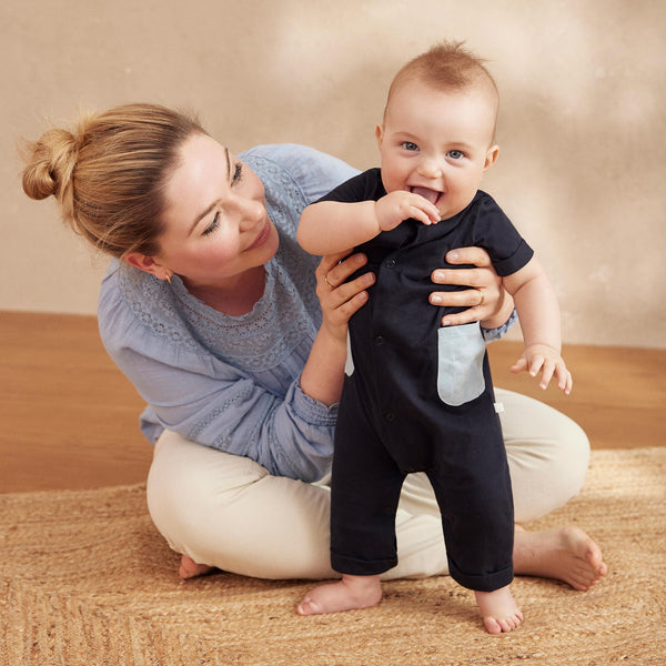 Baby boy short sleeve jumpsuit on sale