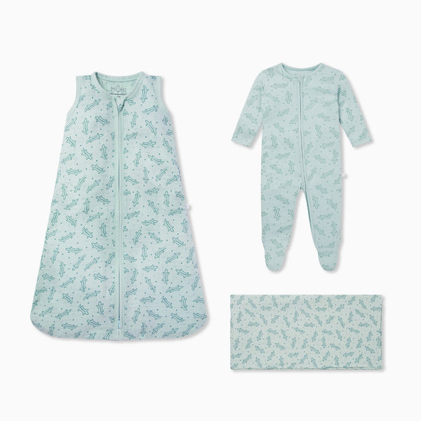 Crocodile Muslin Bedtime Set 0.5 TOG MORI EU