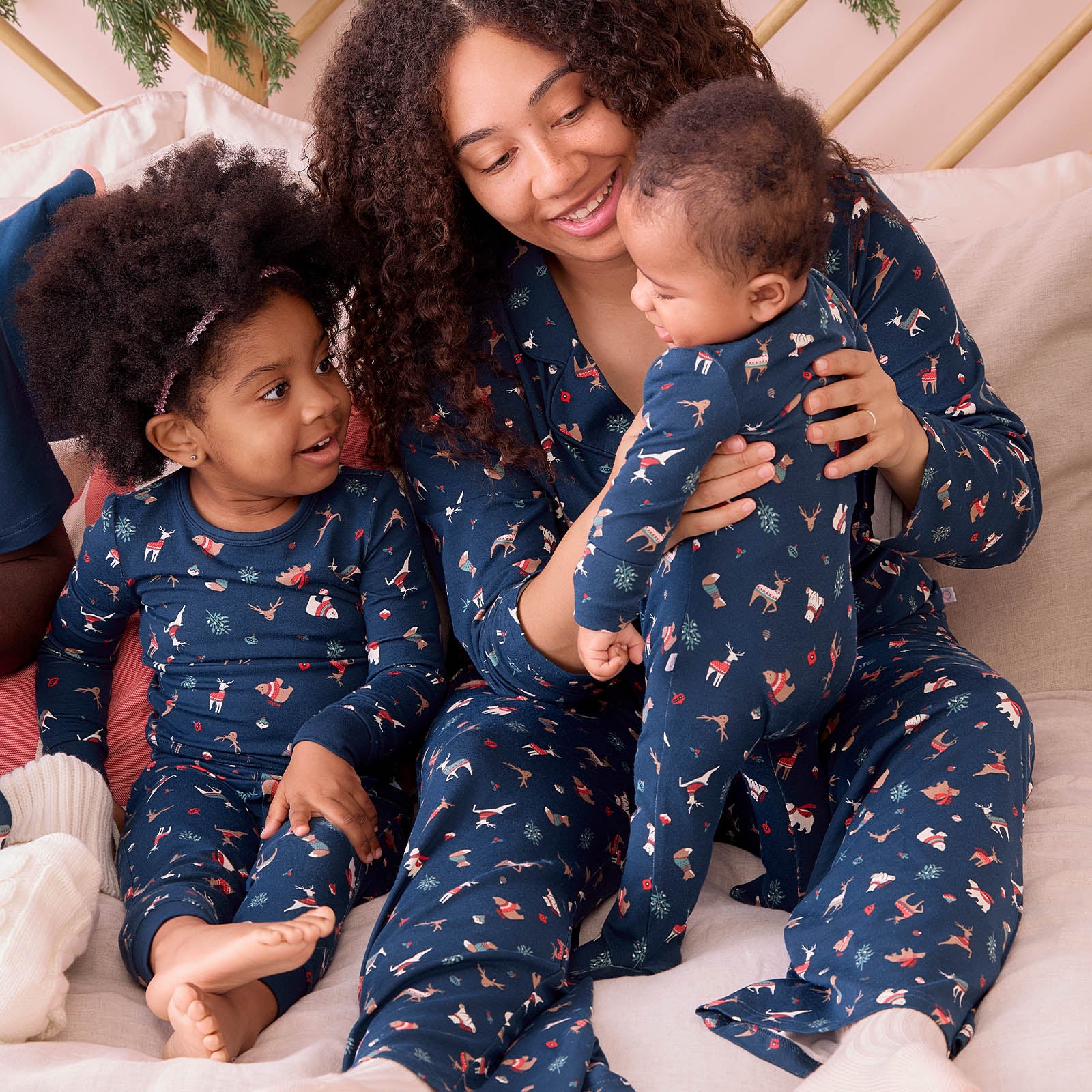 Men s Winter Wonderland Modal Pyjamas Matching Family PJs MORI EU