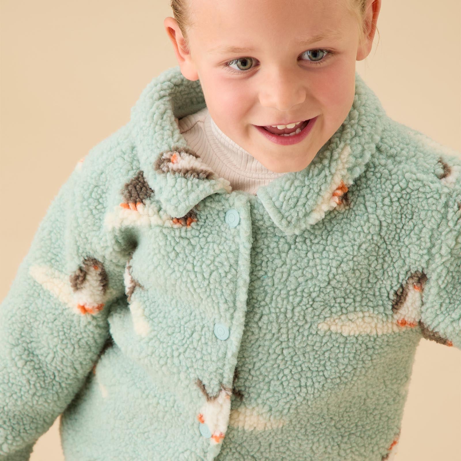MORI Penguin Borg Shacket