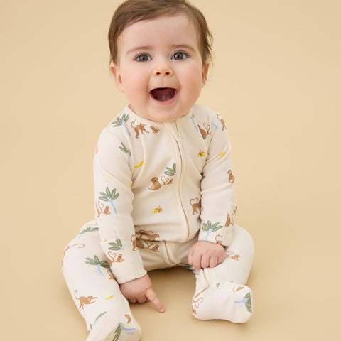 babylclub トップス LE281MY_Monkey_Clever_Zip-