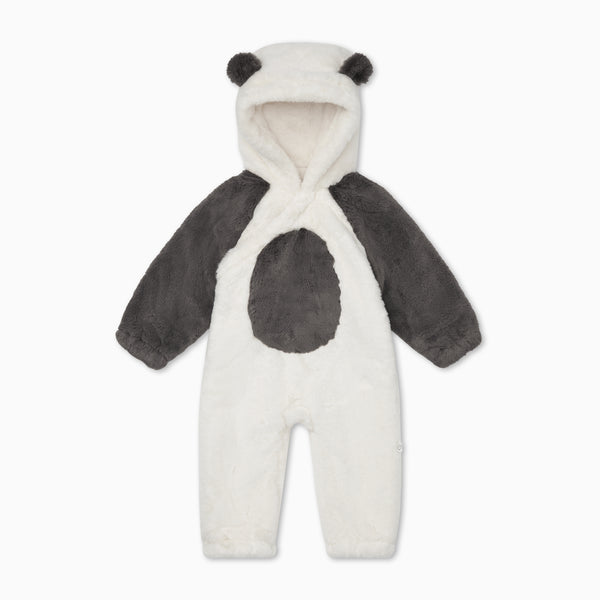 Pangasa Footless Fur Pramsuit in Marfil main image 0