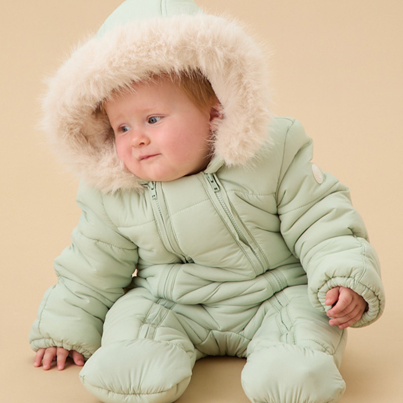 MORI Recycled Faux Fur Lined Snowsuit