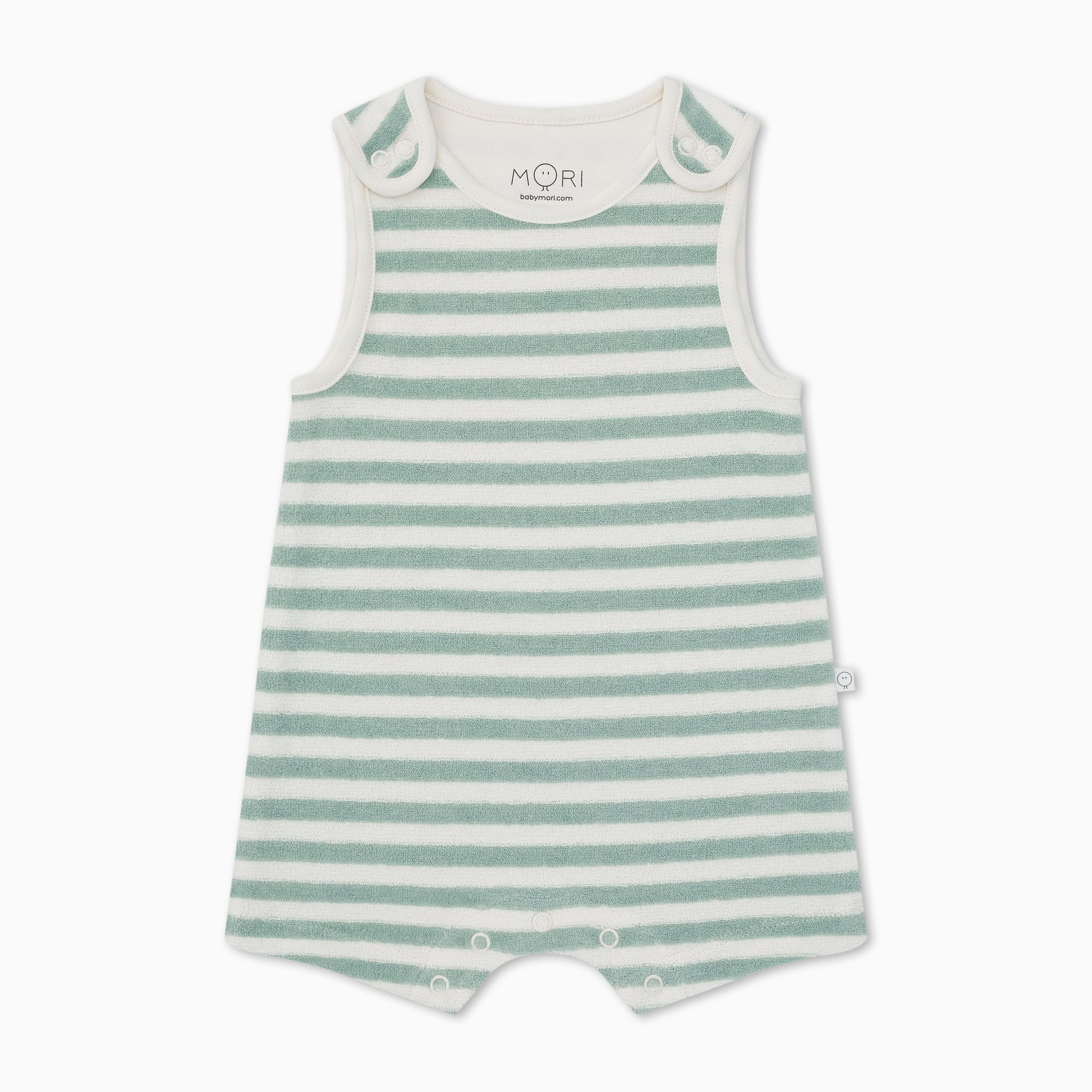 MORI - Striped Terry Towelling Beach Romper