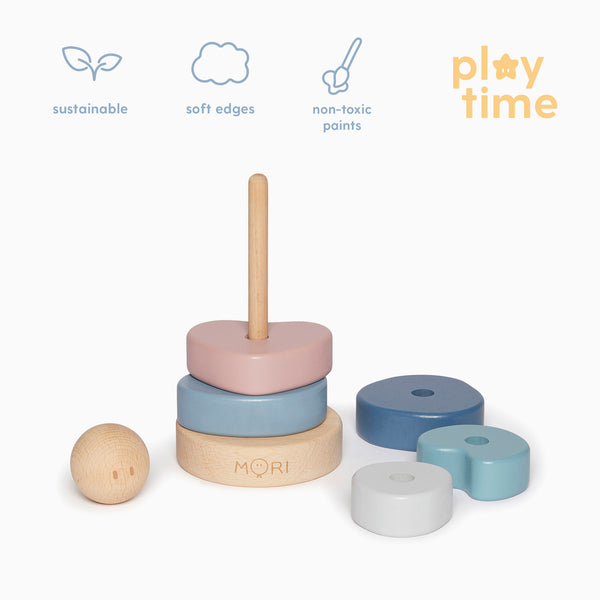 Wooden Stacking Rings | MORI EU